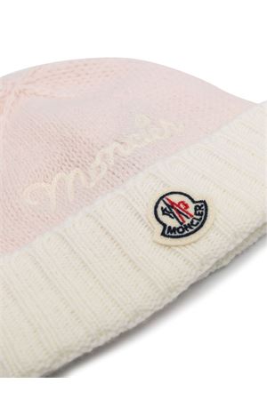 pink wool beanie MONCLER KIDS | 3B00009M1241P50